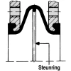 Part rubber expansion joint  | Vacuum support ring